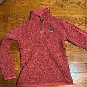 Patagonia Women's Red Cowl Neck Sweater